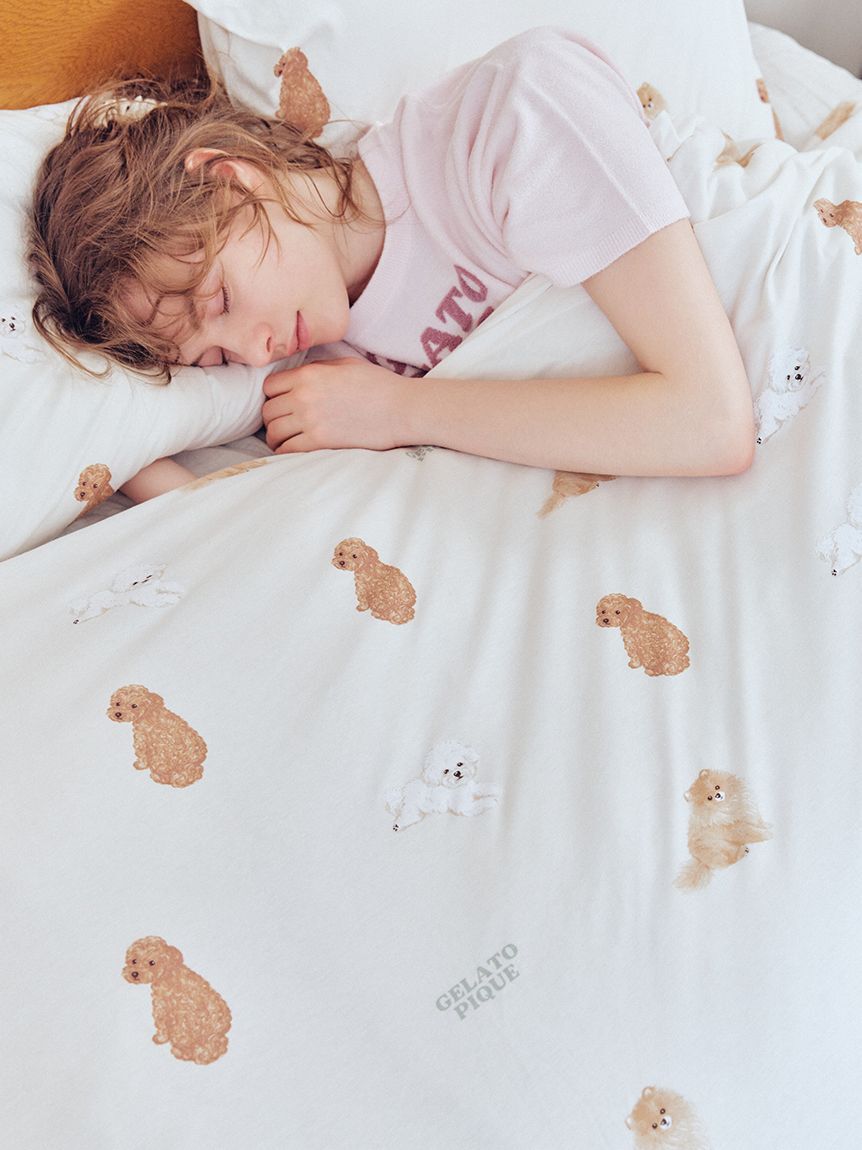 gelato pique Sleep「【Sleep】DOG柄プリント寝具２点セット(セミダブル)」|その他|