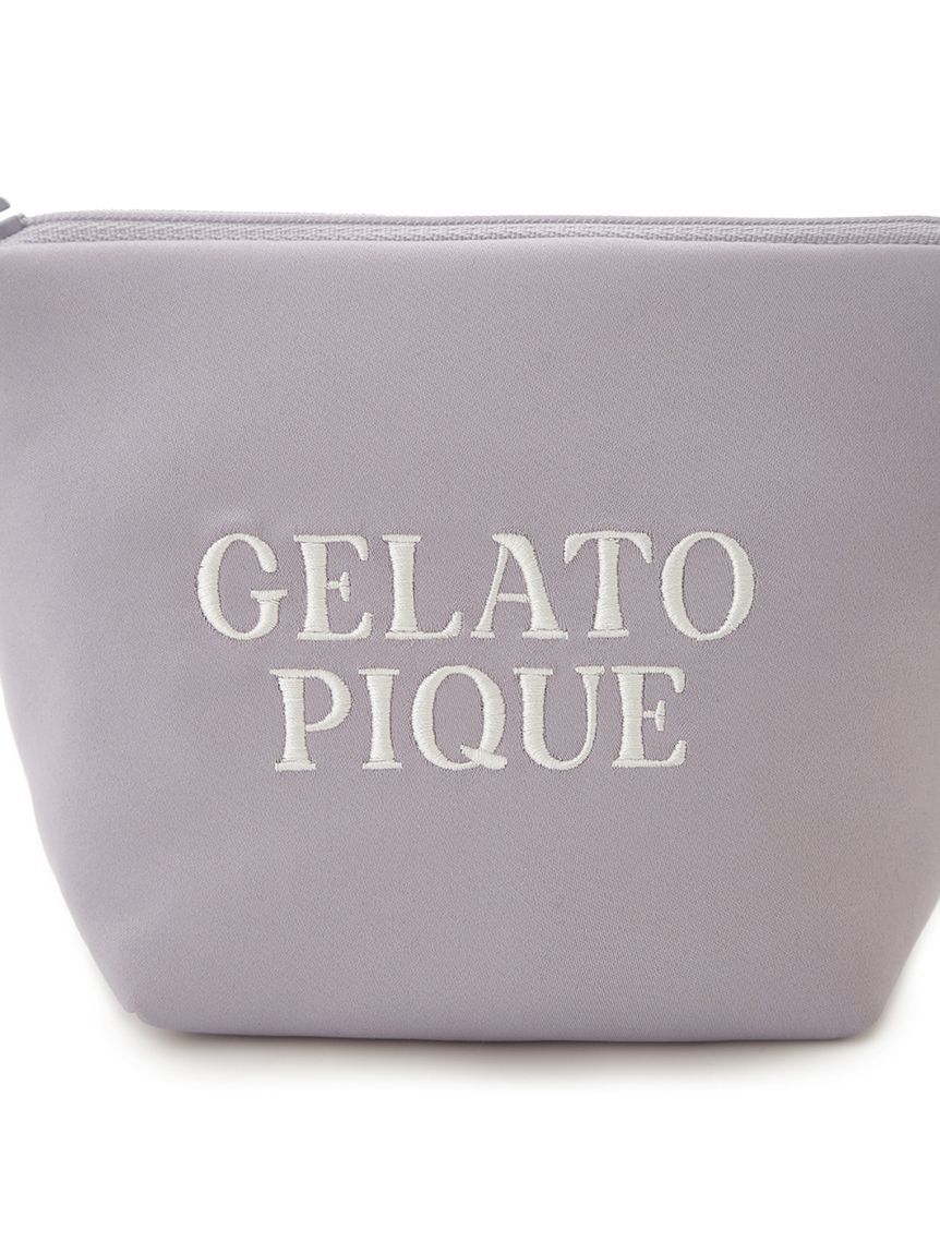 gelato pique「サテン刺繍ティッシュポーチ」|ポーチ|