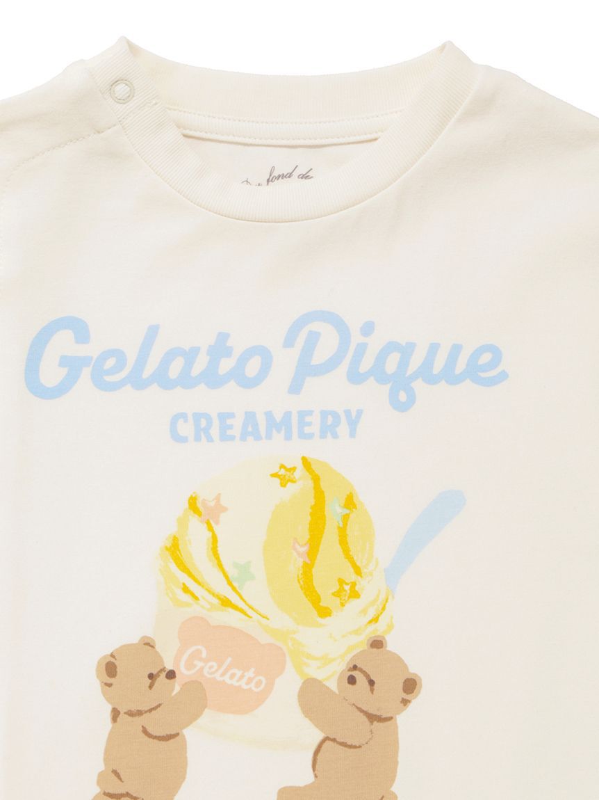 GELATO PIQUE KIDS & BABY「【BABY】【接触冷感】アイスクリームベアワンポイントロンパース」|ロンパース|