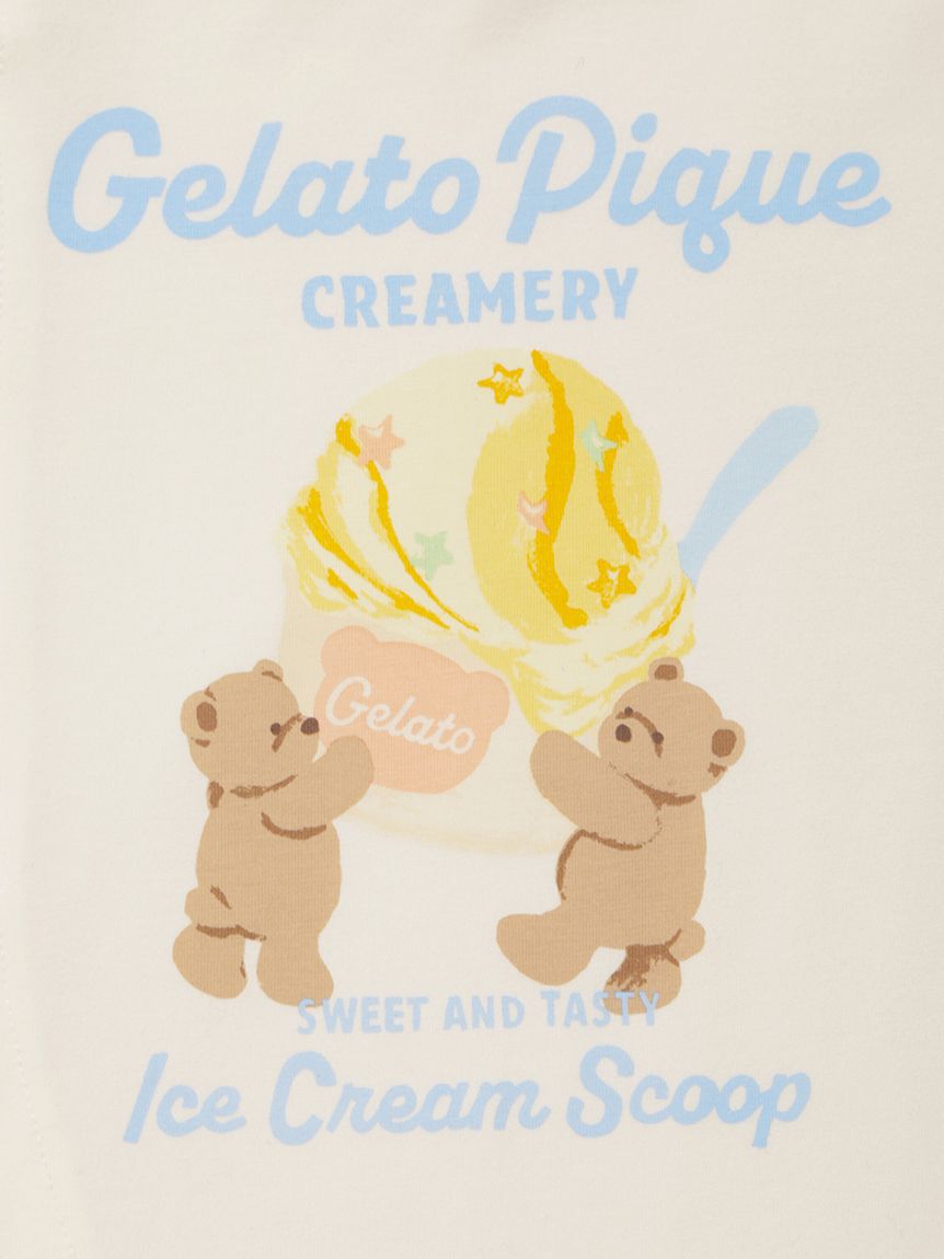 GELATO PIQUE KIDS & BABY「【BABY】【接触冷感】アイスクリームベアワンポイントロンパース」|ロンパース|