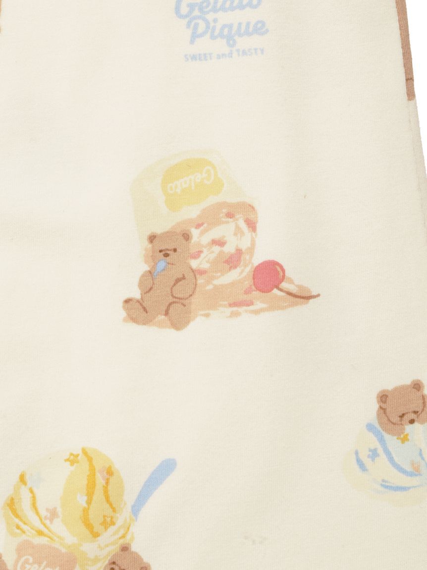GELATO PIQUE KIDS & BABY「【新生児】【接触冷感】アイスクリームベア柄２WAYオール」|ロンパース|