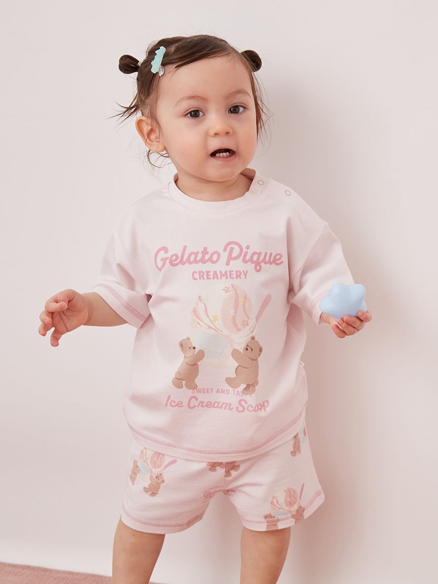GELATO PIQUE KIDS & BABY「【BABY】【接触冷感】アイスクリームベア柄ショートパンツ」|その他ベビーウェア|