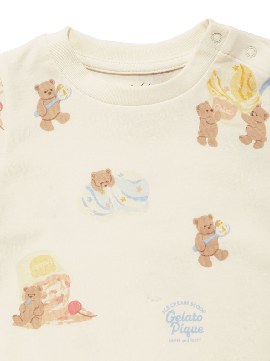 GELATO PIQUE KIDS & BABY「【BABY】【接触冷感】アイスクリームベア柄Tシャツ」|その他ベビーウェア|
