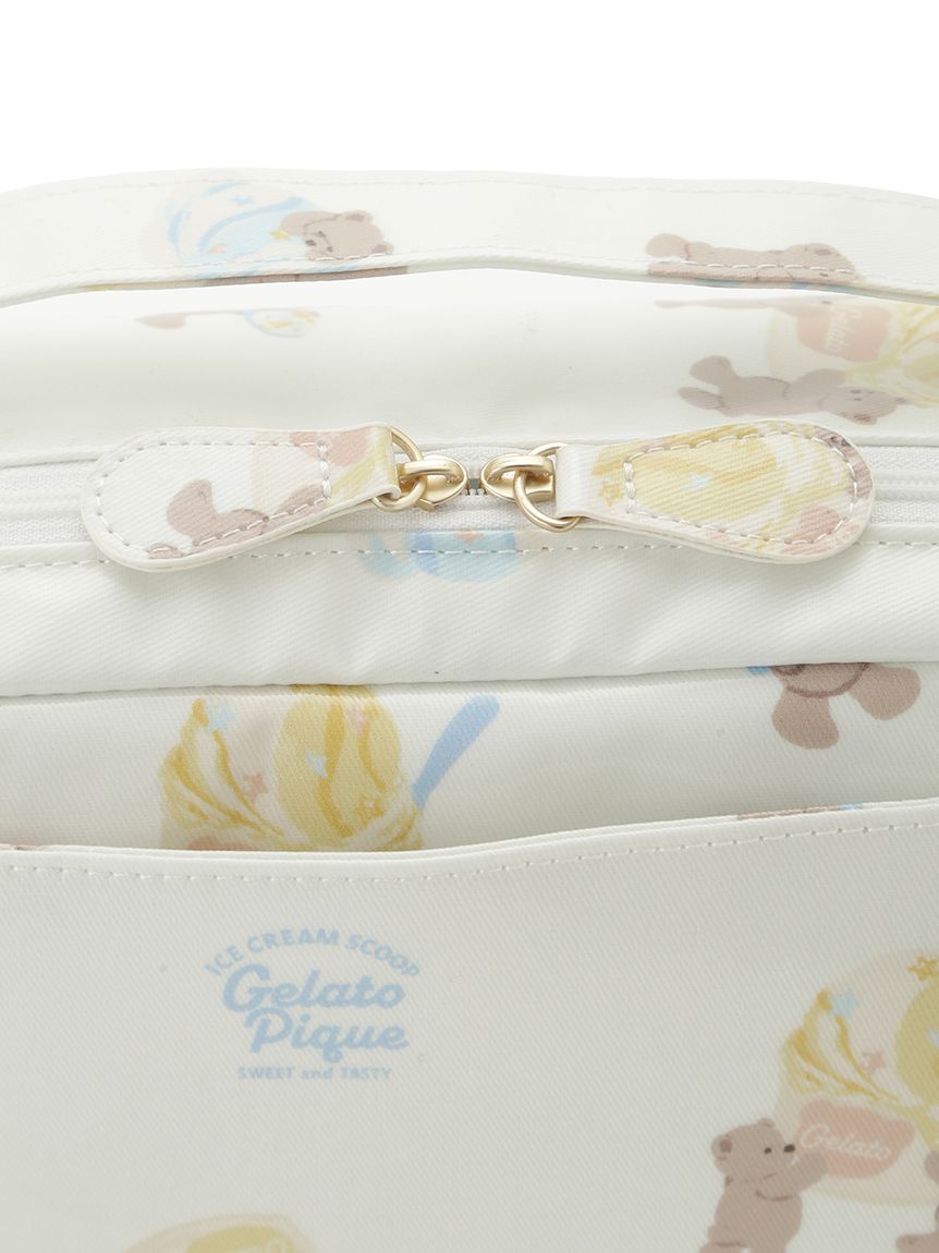 GELATO PIQUE KIDS & BABY「【抗菌防臭】アイスクリームベア柄おむつポーチ」|マタニティ・ママグッズ|