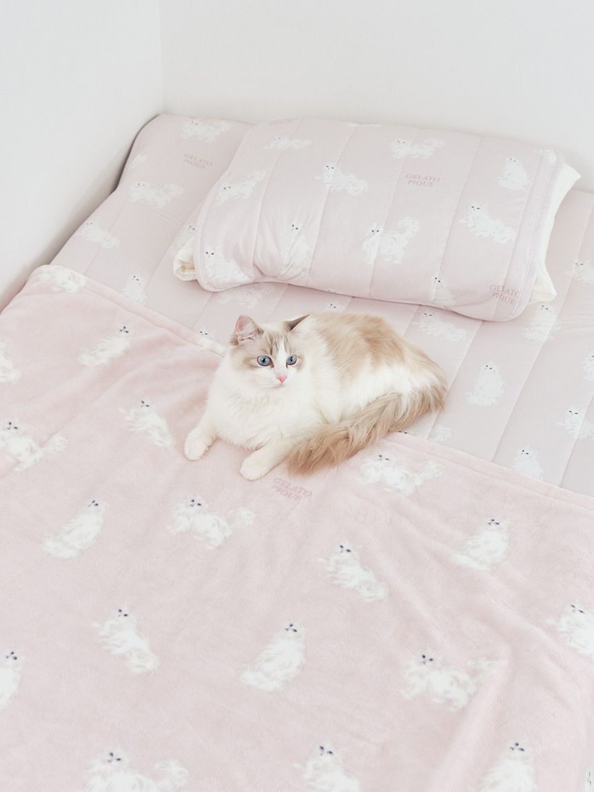 gelato pique Sleep「【Sleep】CAT柄コットン毛布」|その他|PNK