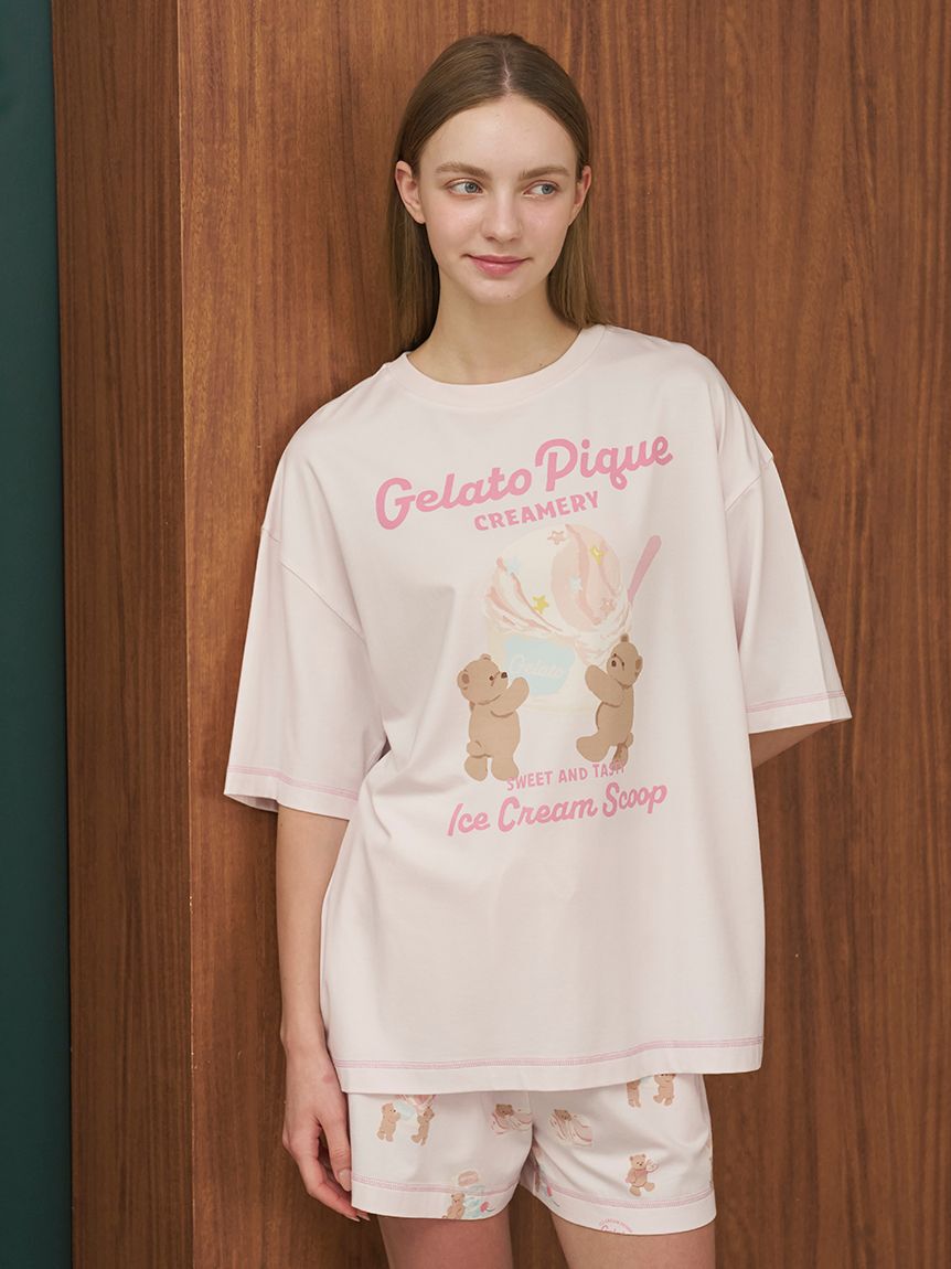 gelato pique「【接触冷感】アイスクリームベア柄ショートパンツ」|ルームウェア|
