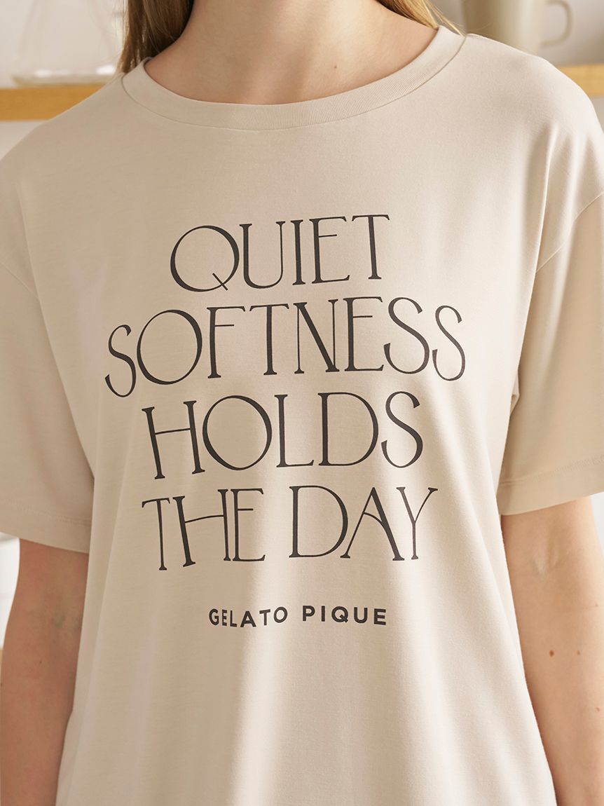 gelato pique「【接触冷感】レーヨンロゴTシャツ」|ルームウェア|