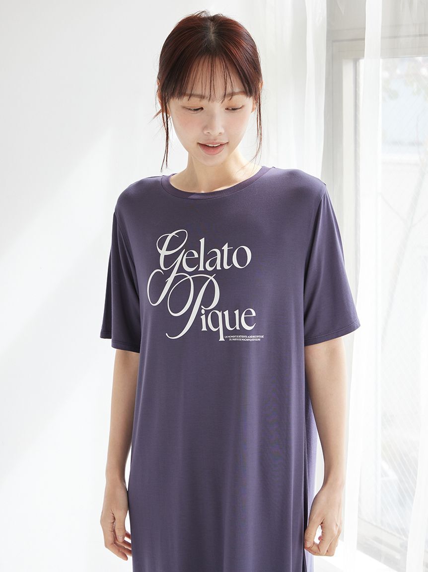 gelato pique「【IFMC.】レーヨンロゴワンピース」|ルームウェア|