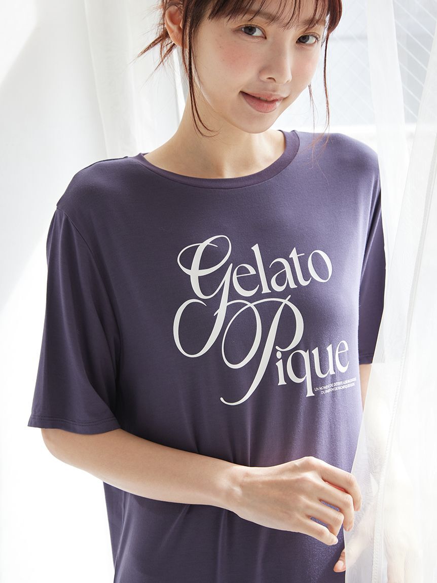 gelato pique「【IFMC.】レーヨンロゴワンピース」|ルームウェア|
