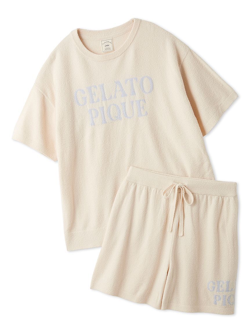 gelato pique「スムーズィーロゴジャガードプルオーバー&ショートパンツセット」|ルームウェア|CRM