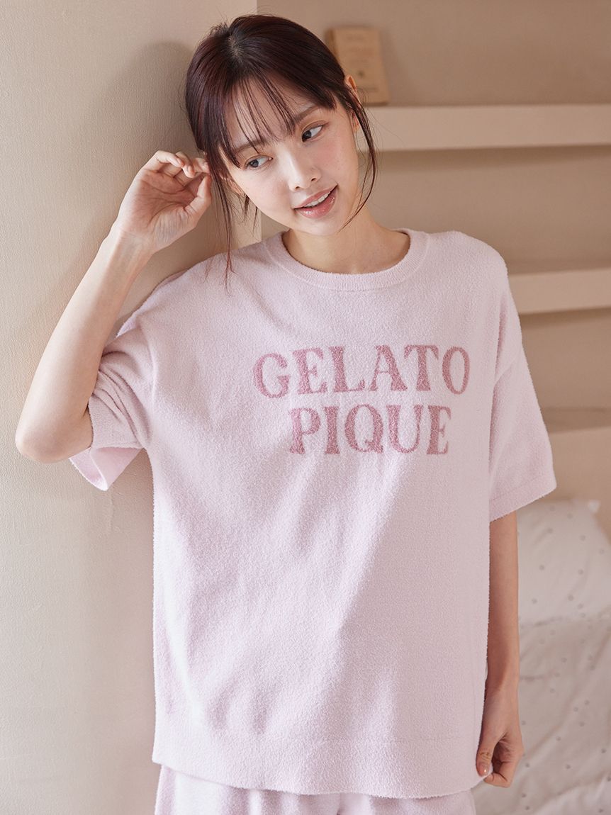 gelato pique「スムーズィーロゴジャガードプルオーバー&ショートパンツセット」|ルームウェア|