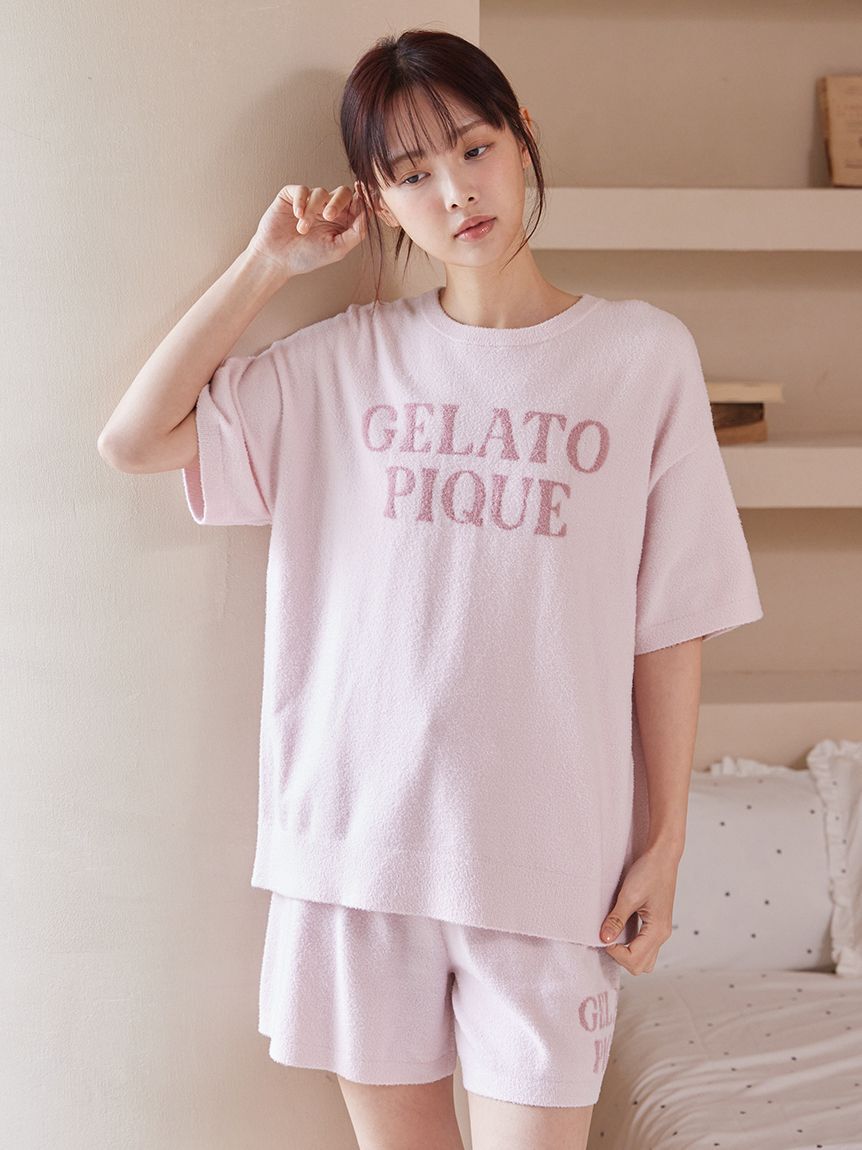 gelato pique「スムーズィーロゴジャガードプルオーバー&ショートパンツセット」|ルームウェア|