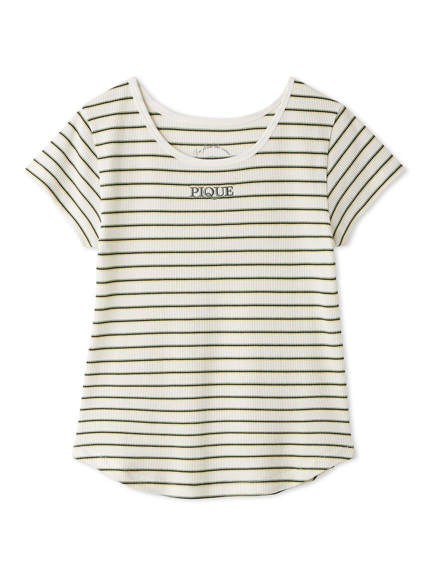 gelato pique「ワッフルボーダーTシャツ」|ルームウェア|