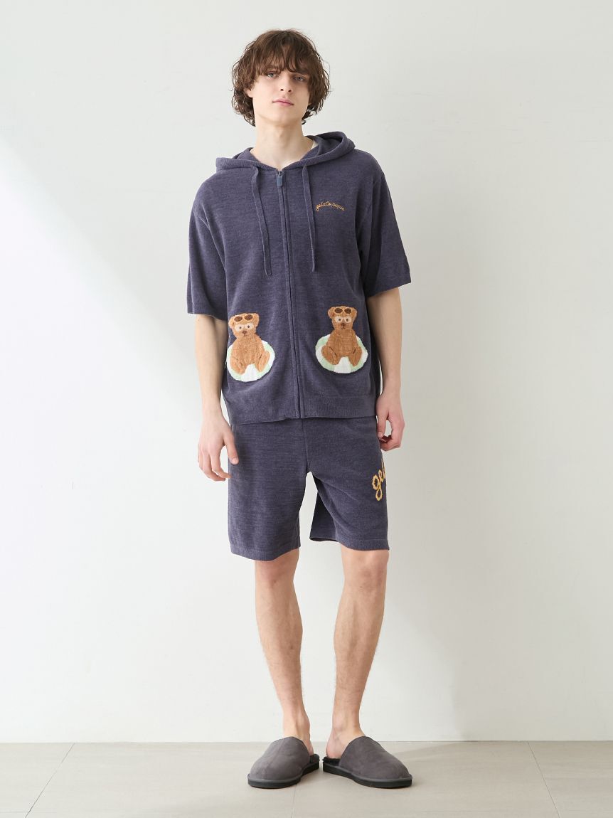 GELATO PIQUE HOMME「【HOMME】 サマーベアジャガード半袖パーカ」|パーカー|