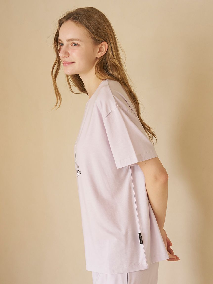 gelato pique「【JOEL ROBUCHON】【持続冷感】CATプリントTシャツ」|ルームウェア|