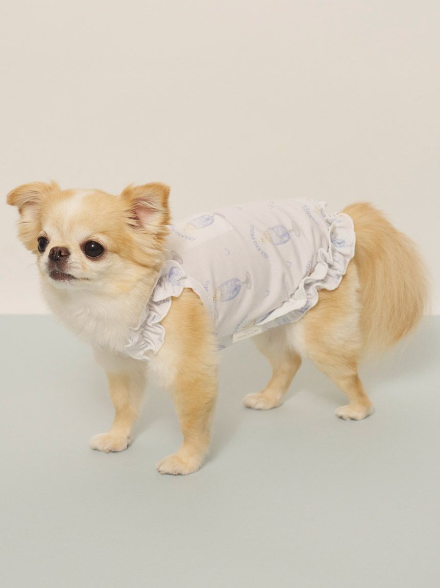  GELATO PIQUE CAT&DOG「【CAT&DOG】【接触冷感】シロクマひんやりスイーツ柄 Coolingフリルプルオーバー」|その他|