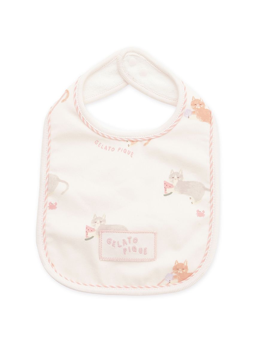 GELATO PIQUE KIDS & BABY「【BABY】シーサイドキャット柄スタイ」|スタイ|