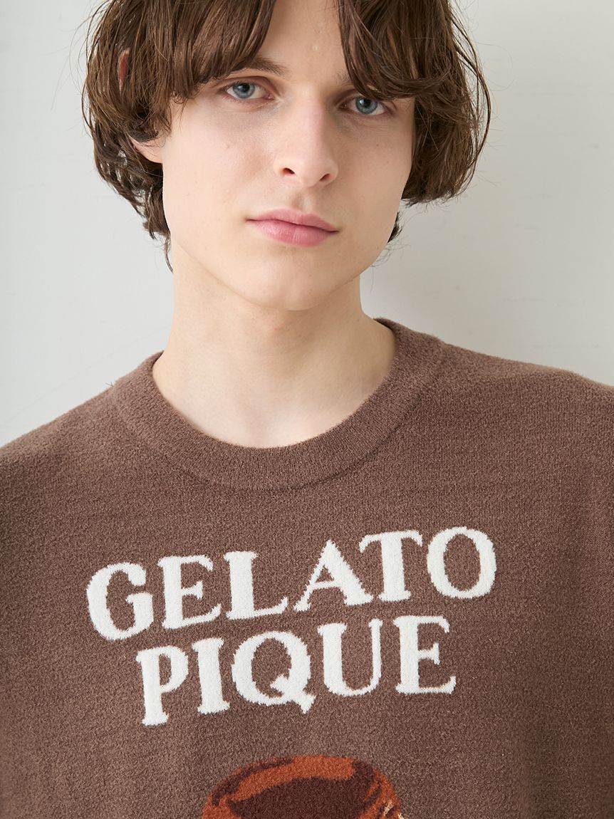 GELATO PIQUE HOMME「【ONLINE限定】【HOMME】スムーズィープリンジャガードプルオーバー&ハーフパンツセット」|ルームウェア|
