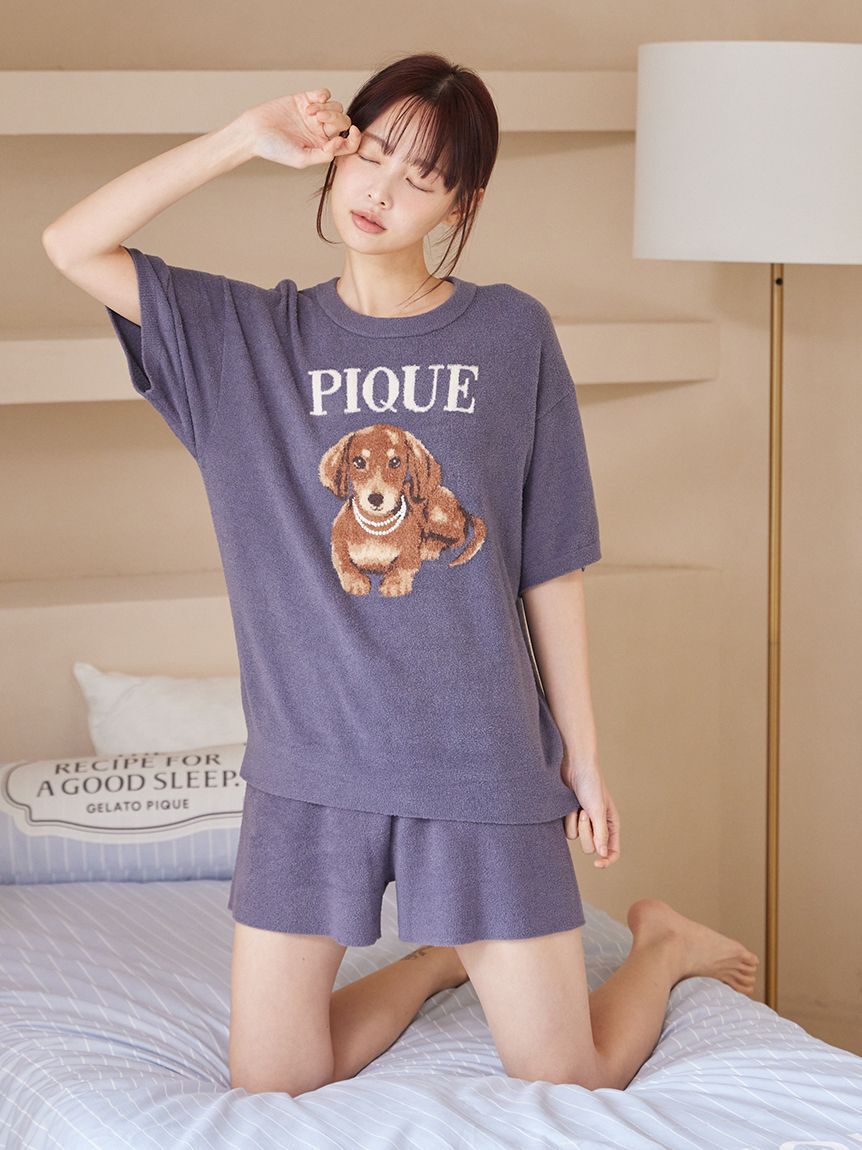gelato pique「ファッションCATS&DOGSジャガードプルオーバー」|ルームウェア|
