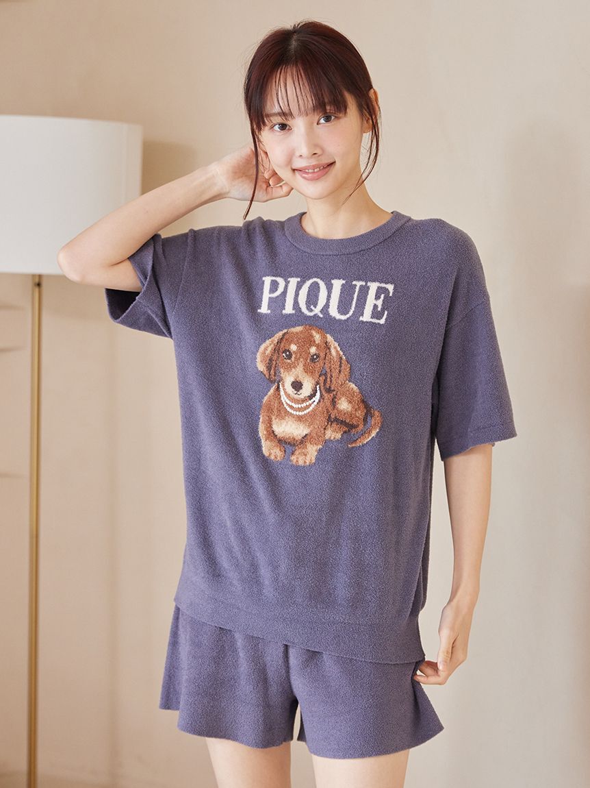 gelato pique「ファッションCATS&DOGSジャガードプルオーバー」|ルームウェア|