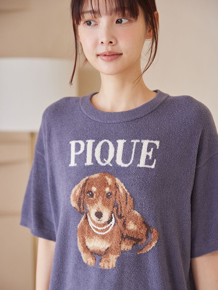 gelato pique「ファッションCATS&DOGSジャガードプルオーバー」|ルームウェア|