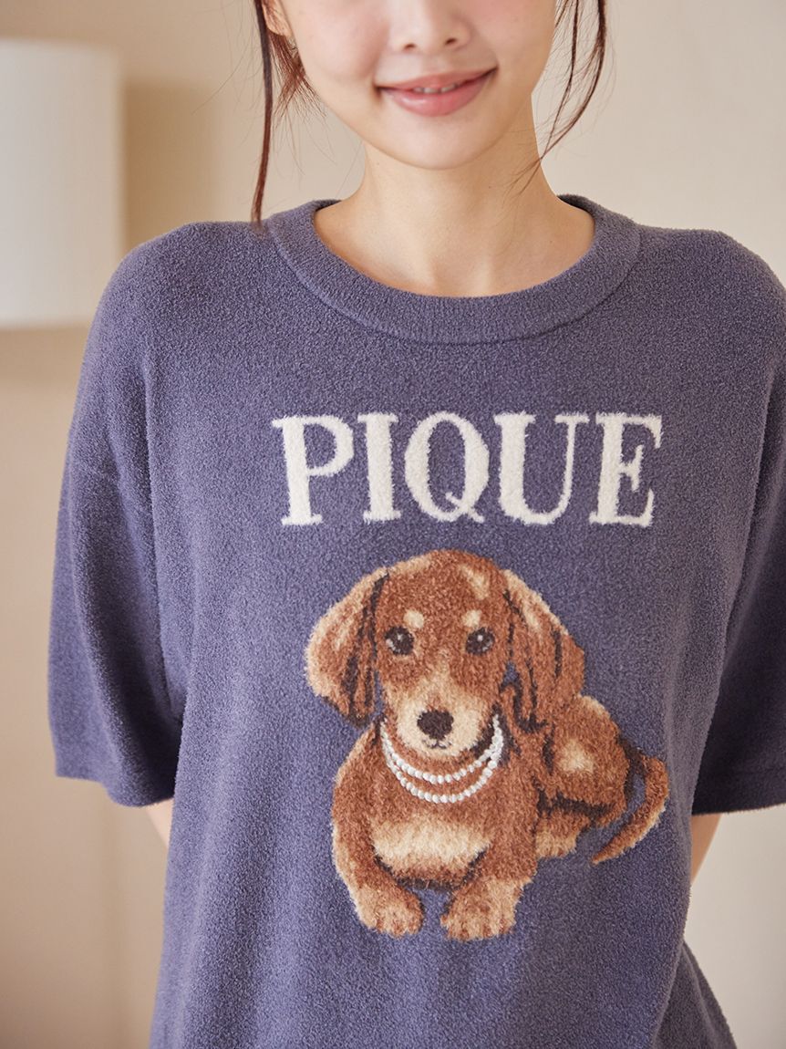 gelato pique「ファッションCATS&DOGSジャガードプルオーバー」|ルームウェア|