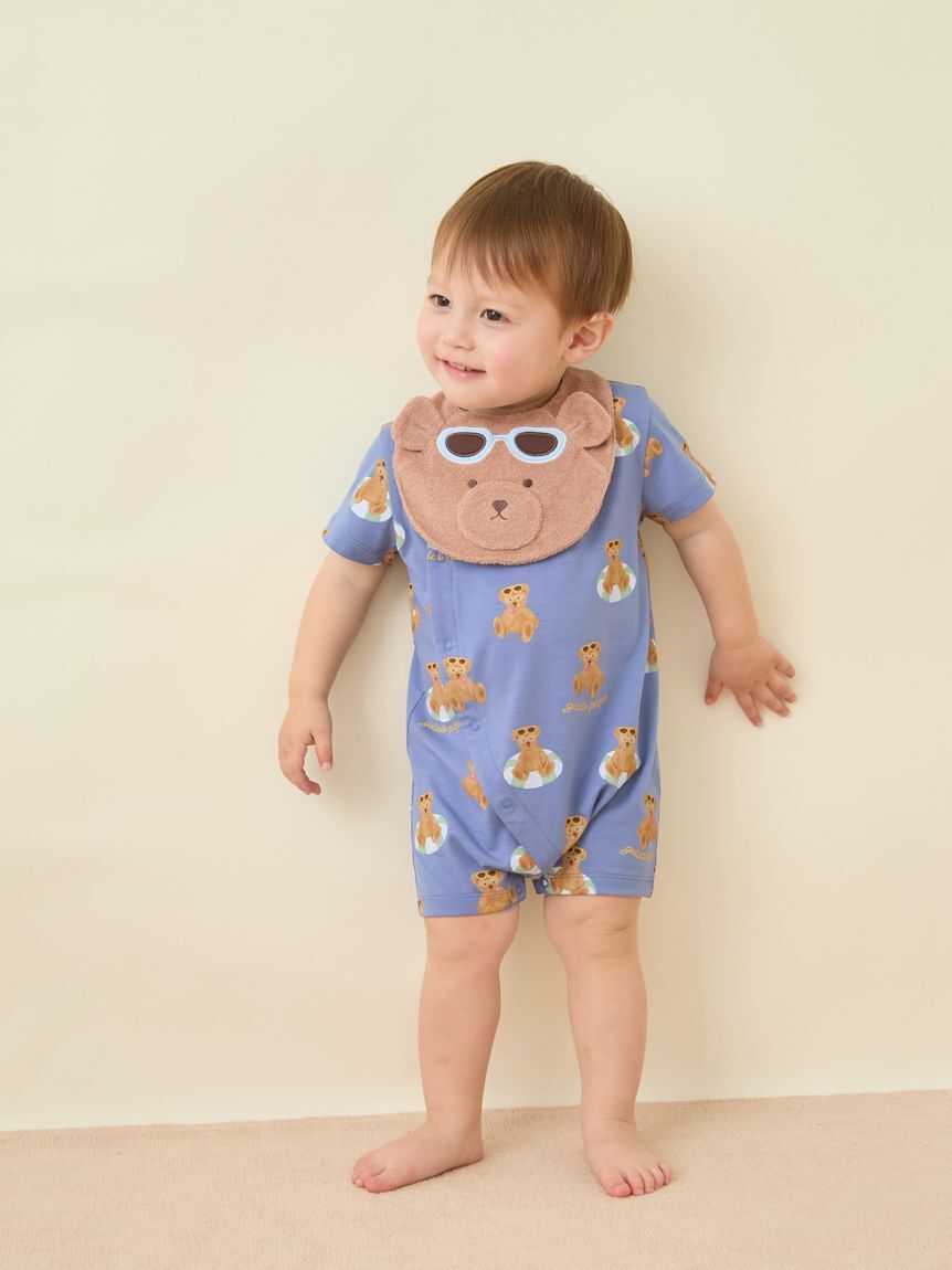 GELATO PIQUE KIDS & BABY「【ラッピング済み】【BABY】サマーベア ジャガードブランケット&スタイSET」|その他ベビー用品|