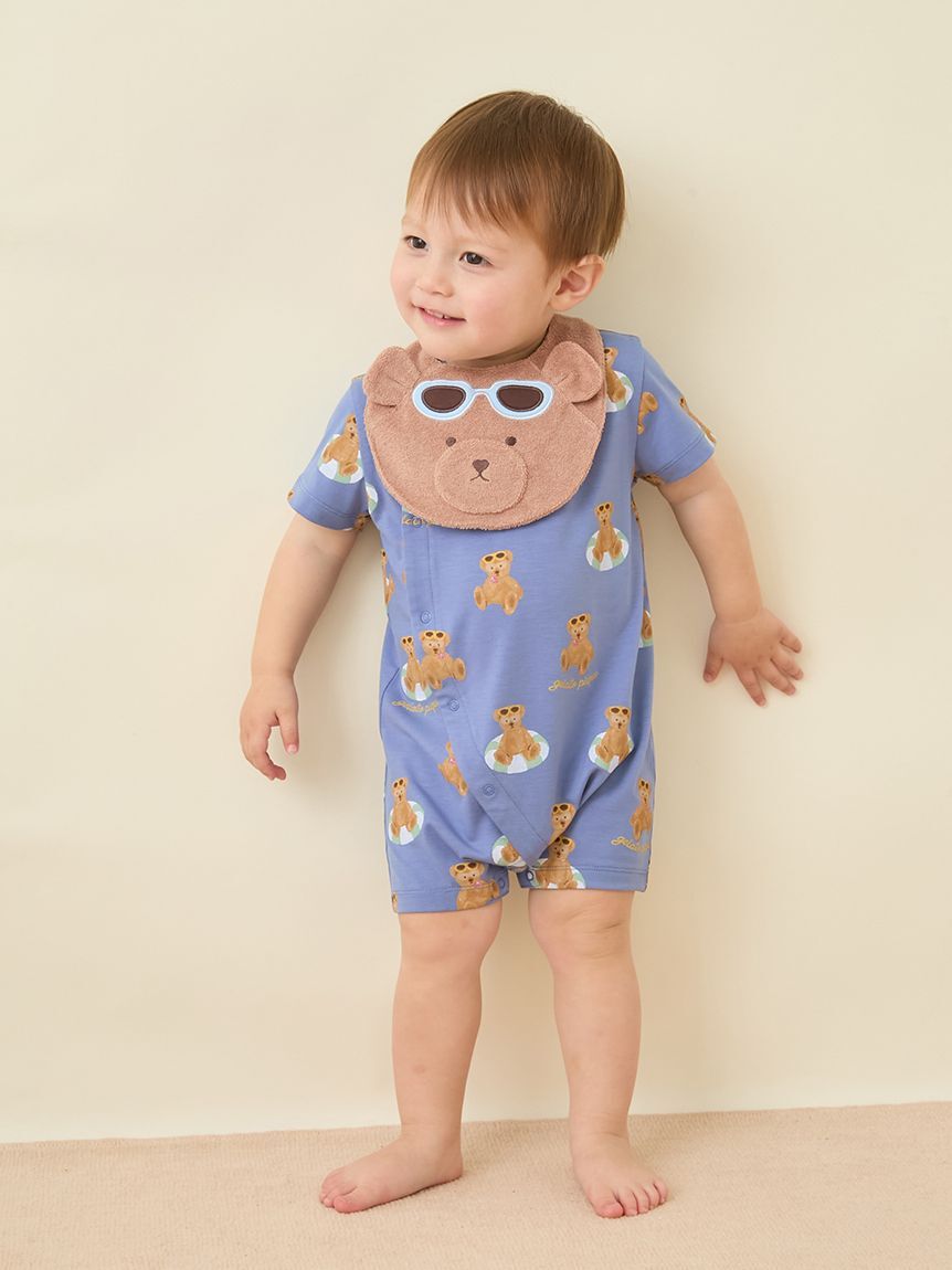 GELATO PIQUE KIDS & BABY「【ラッピング済み】【BABY】サマーベア ジャガードブランケット&スタイSET」|その他ベビー用品|