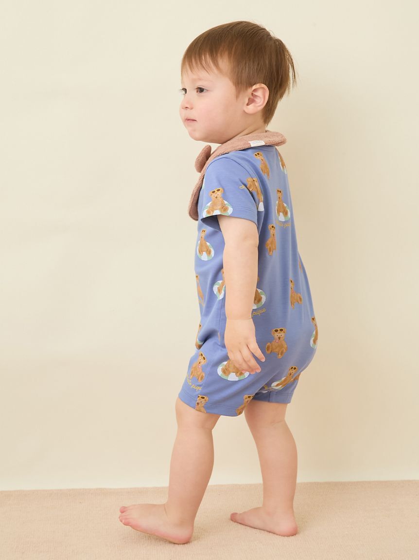 GELATO PIQUE KIDS & BABY「【ラッピング済み】【BABY】サマーベア ジャガードブランケット&スタイSET」|その他ベビー用品|