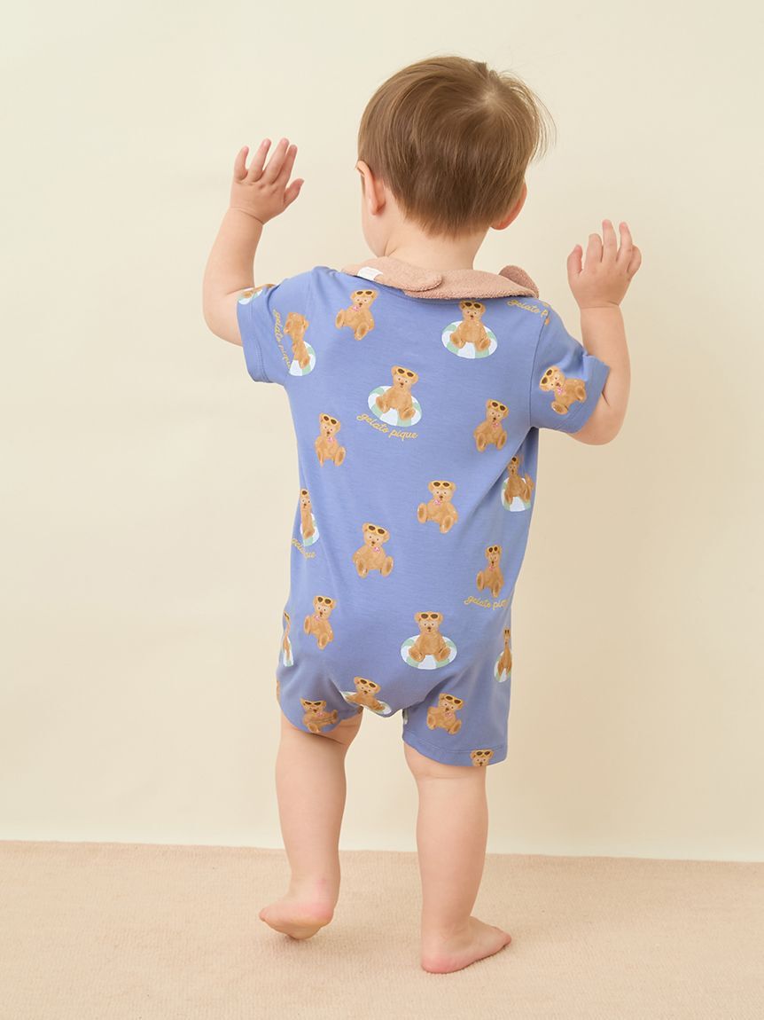 GELATO PIQUE KIDS & BABY「【ラッピング済み】【BABY】サマーベア ジャガードブランケット&スタイSET」|その他ベビー用品|