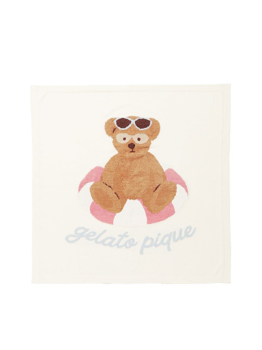 GELATO PIQUE KIDS & BABY「【ラッピング済み】【BABY】サマーベア ジャガードブランケット&スタイSET」|その他ベビー用品|
