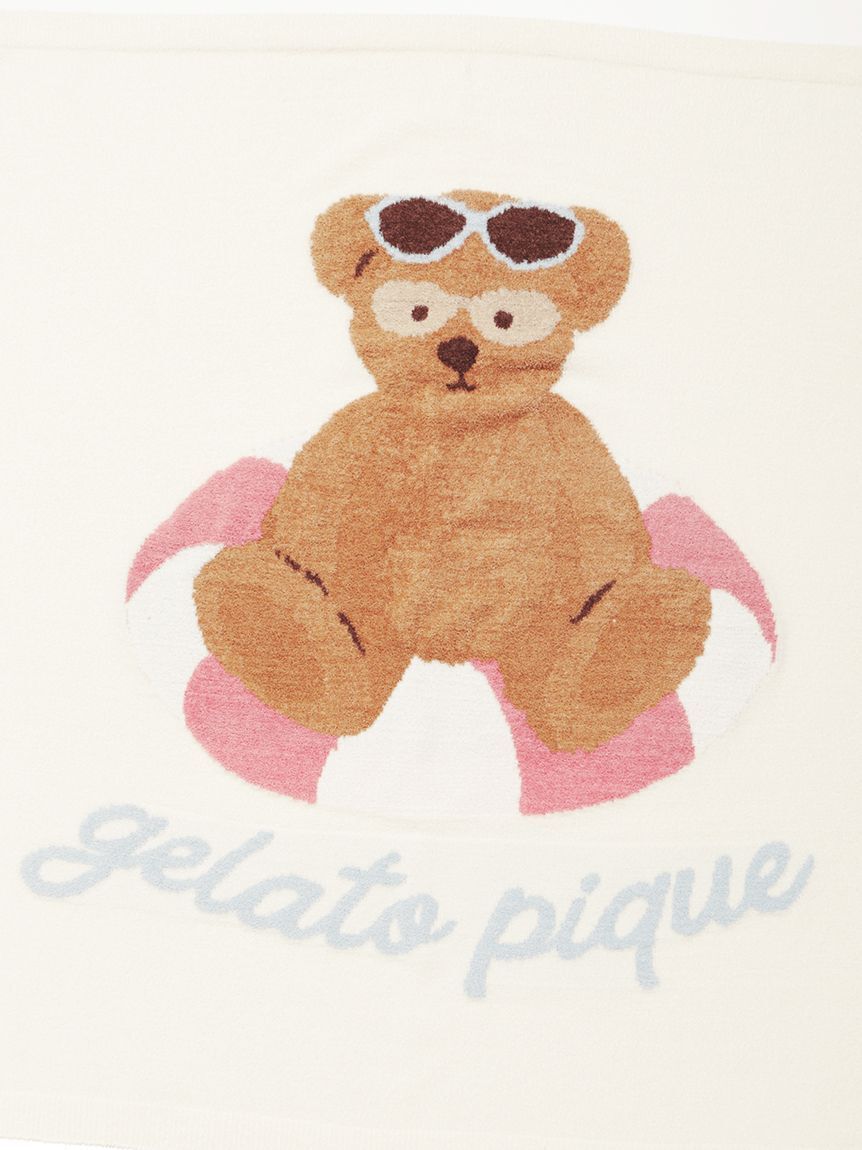 GELATO PIQUE KIDS & BABY「【ラッピング済み】【BABY】サマーベア ジャガードブランケット&スタイSET」|その他ベビー用品|