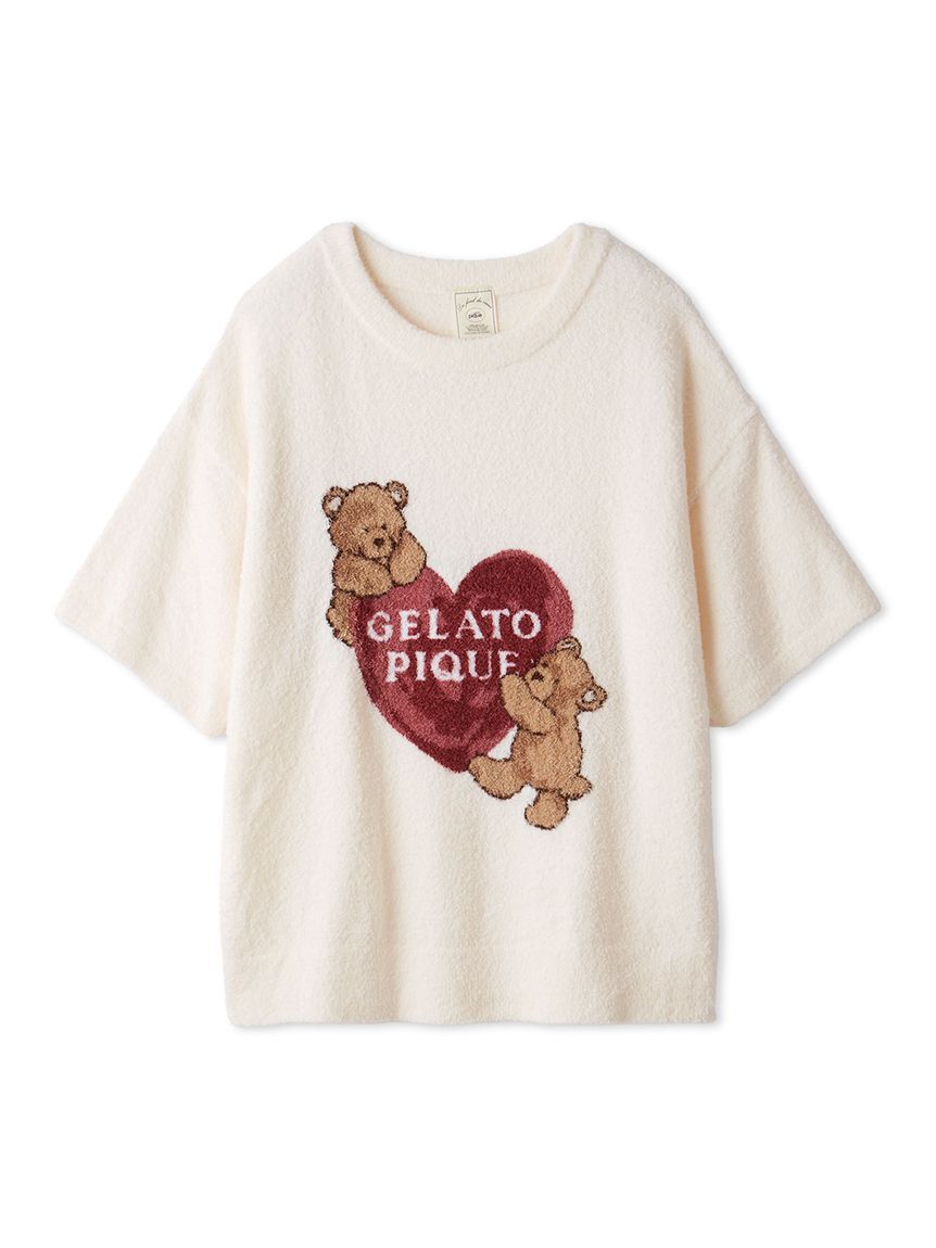 gelato pique「【接触冷感】スムーズィーBEAR　HEART ジャガードプルオーバー」|ルームウェア|