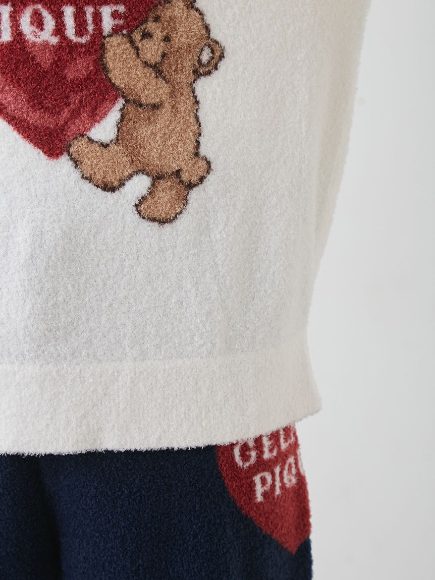 gelato pique「【接触冷感】スムーズィーBEAR　HEART ジャガードプルオーバー」|ルームウェア|