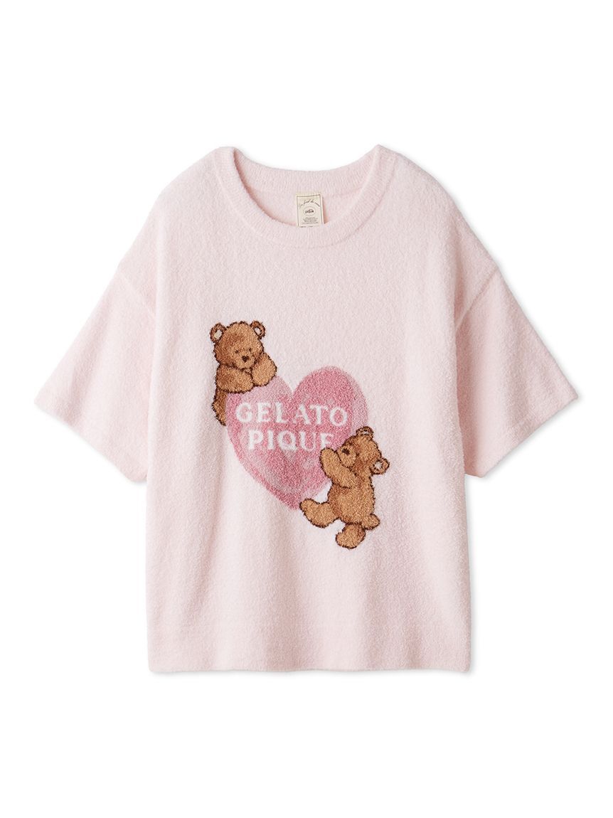 gelato pique「【接触冷感】スムーズィーBEAR　HEART ジャガードプルオーバー」|ルームウェア|PNK