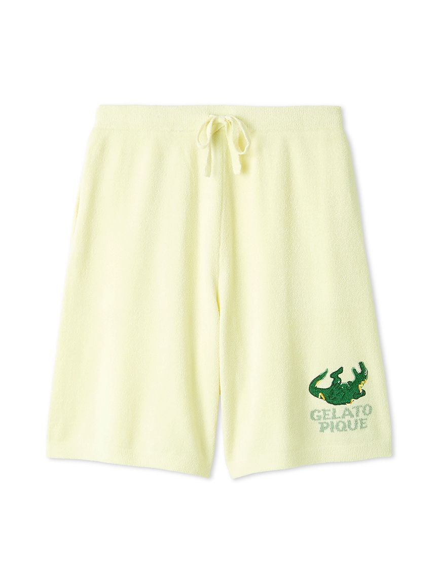 GELATO PIQUE HOMME「【HOMME】エアリーモコスリーピングダイナソージャガードハーフパンツ」|その他|LIME