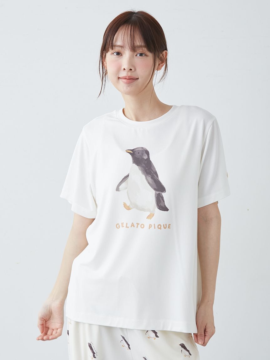 gelato pique「【接触冷感】シーアニマル柄ワンポイントTシャツ」|ルームウェア|