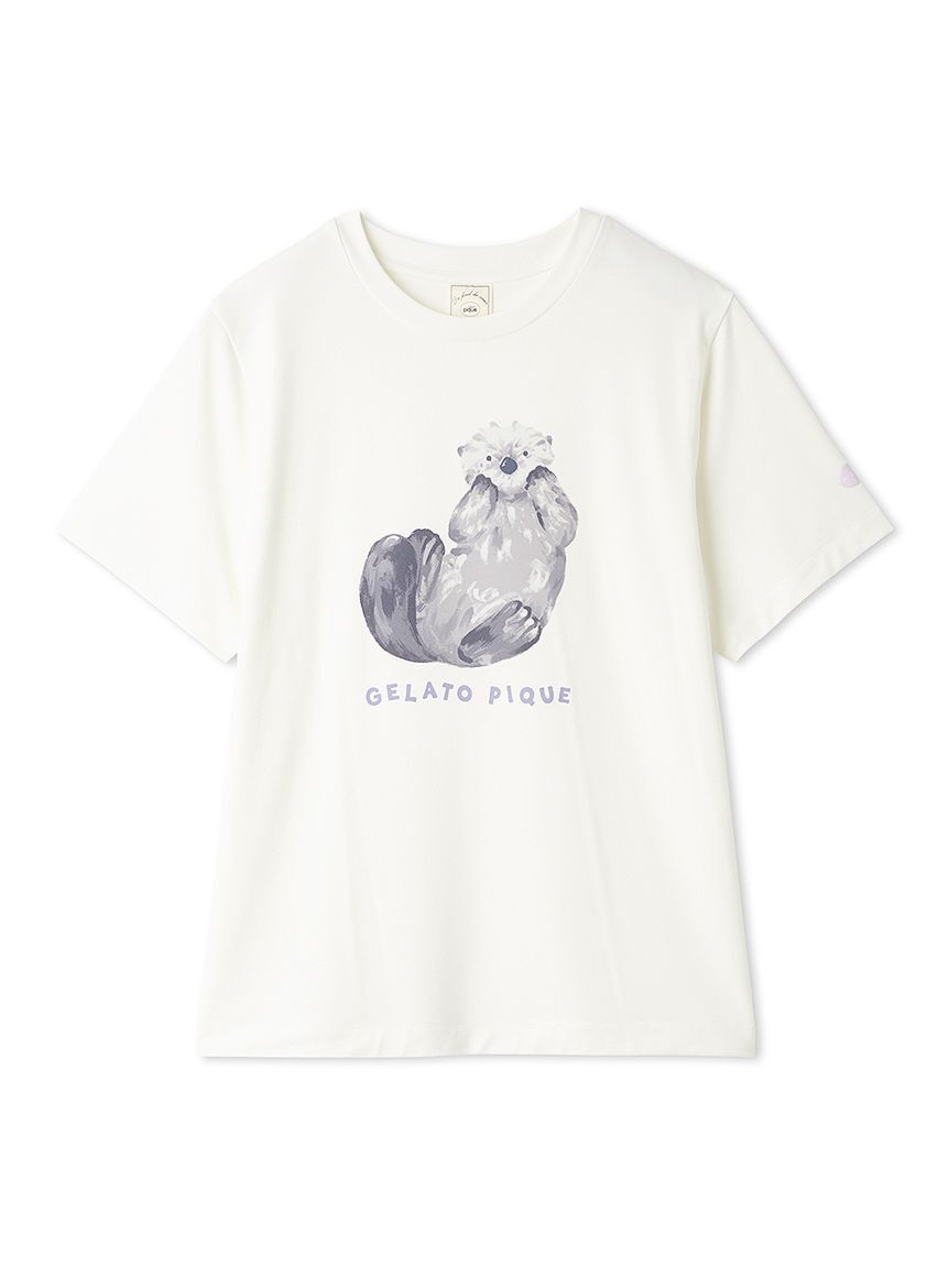 gelato pique「【接触冷感】シーアニマル柄ワンポイントTシャツ」|ルームウェア|
