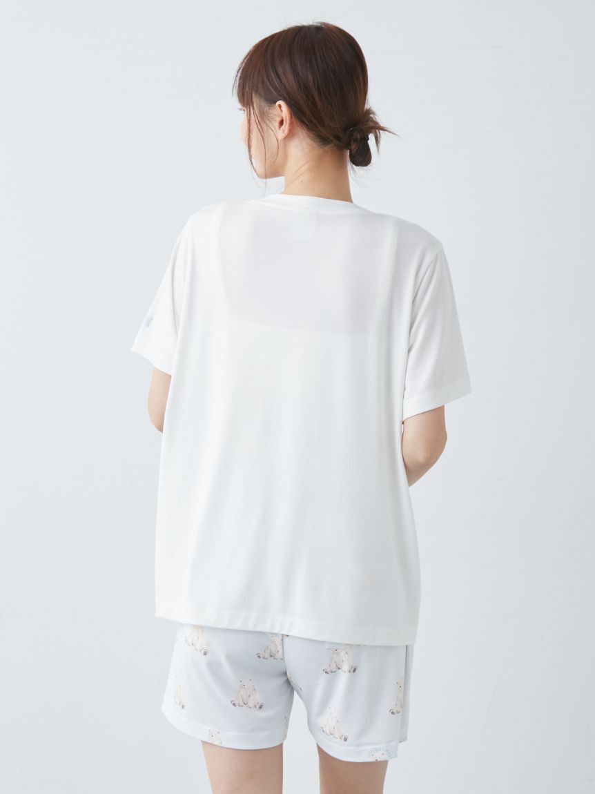 gelato pique「【ONLINE限定】【接触冷感】シーアニマル柄ワンポイントTシャツ&ショートパンツセット」|ルームウェア|