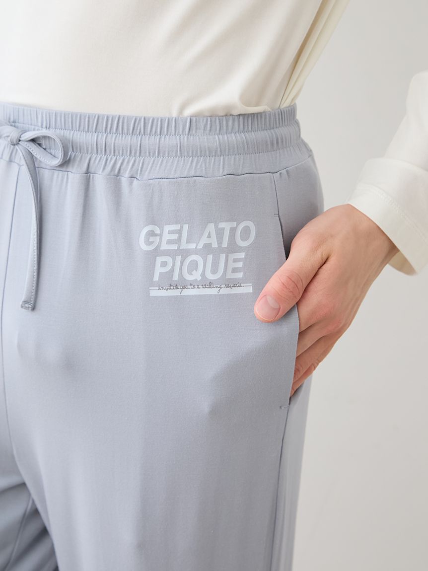 GELATO PIQUE HOMME「【HOMME】クールレーヨンロゴロングパンツ」|ルームウェア|