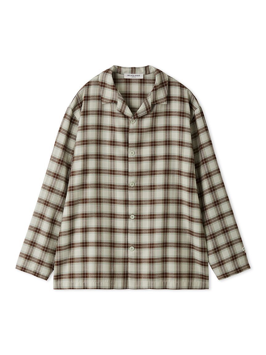 GELATO PIQUE HOMME「【HOMME】ソフトツイルチェックシャツ」|シャツ・ブラウス|