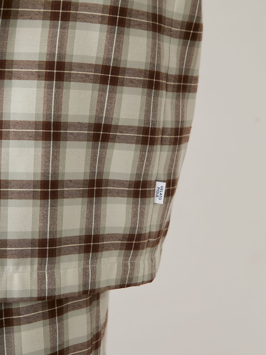 GELATO PIQUE HOMME「【HOMME】ソフトツイルチェックシャツ」|シャツ・ブラウス|