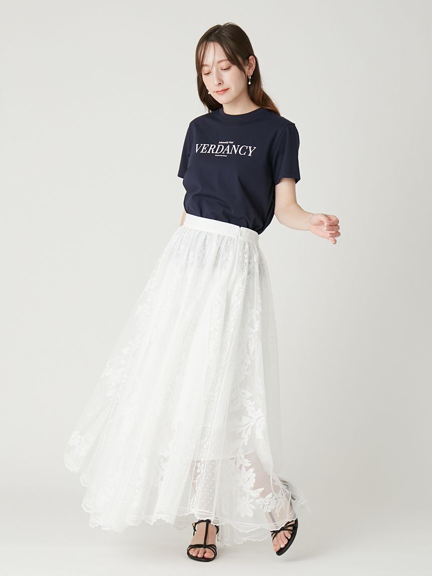 FRAY I.D「タイプライターロゴプリントTシャツ」|Tシャツ・カットソー|