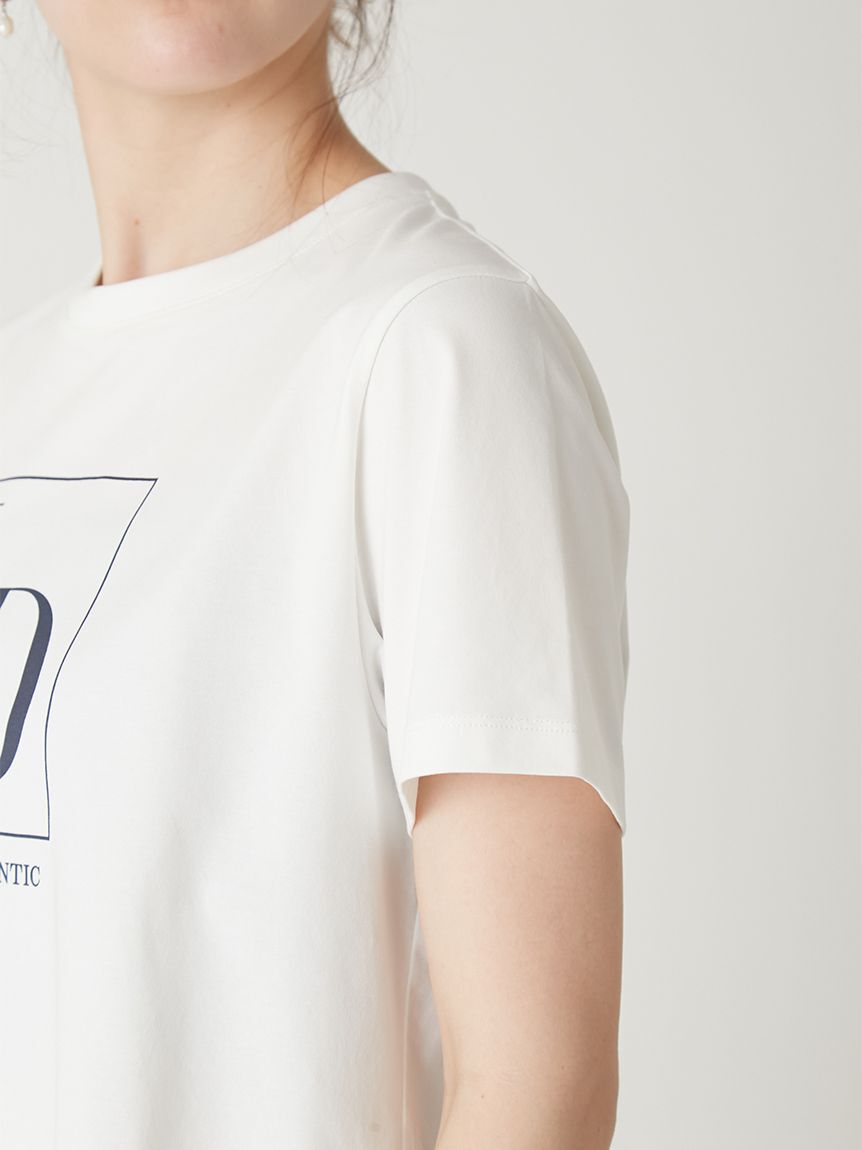 FRAY I.D「I.DロゴプリントTシャツ／ウォッシャブル・防シワ」|Tシャツ・カットソー|