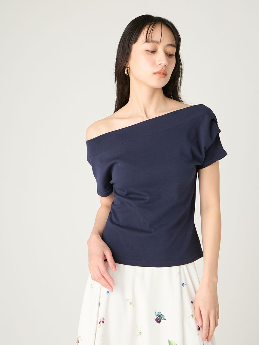 FRAY I.D「2wayオフショルカットソー／ウォッシャブル」|Tシャツ・カットソー|