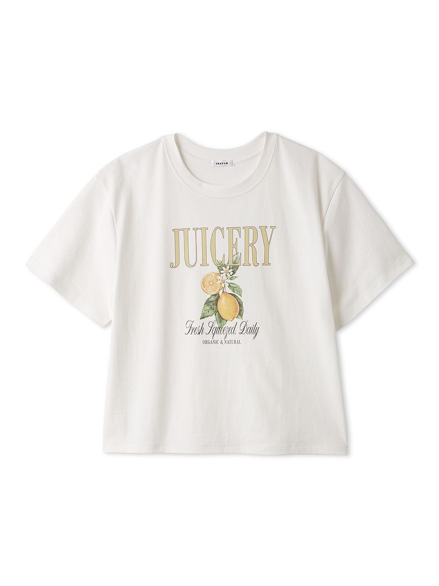 FRAY I.D「フルーツプリントTシャツ／ウォッシャブル」|Tシャツ・カットソー|WHT