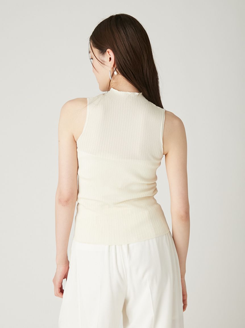 FRAY I.D「セミシアーハイネックリブニット」|ニット・セーター|