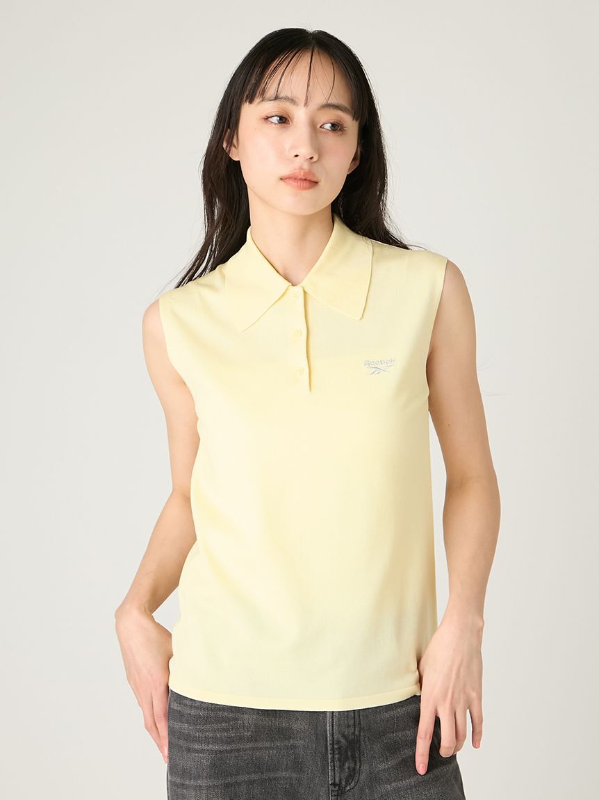 FRAY I.D「【Reebok】ノースリポロニット／ウォッシャブル」|ニット・セーター|