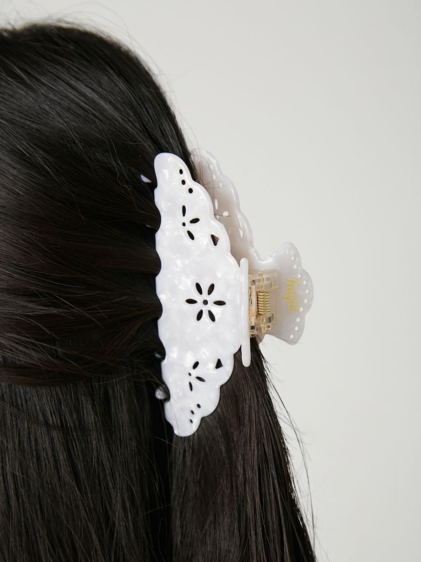 FRAY I.D「アセテートスカラップレースヘアクリップ」|ヘアバンド|