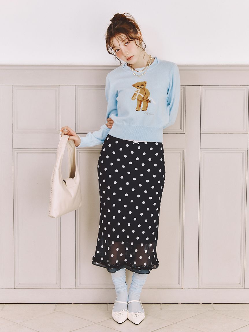 LILY BROWN「シアーリブハイソックス」|ソックス|